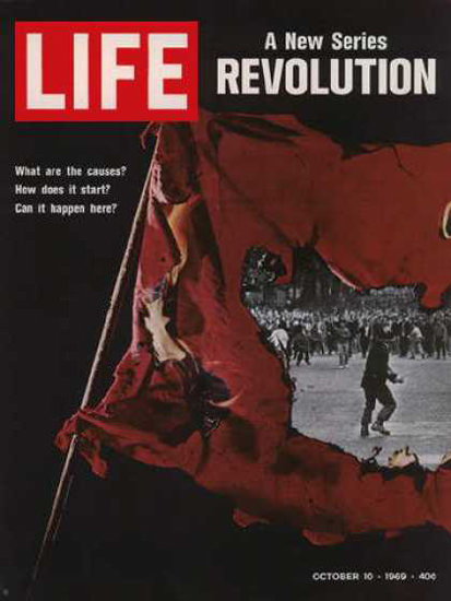 Life Magazine Cover Copyright 1969 Revolution in USA | Vintage Ad and Cover Art 1891-1970