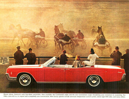 Lincoln Continental Convertible 1966 Racetrack | Vintage Cars 1891-1970