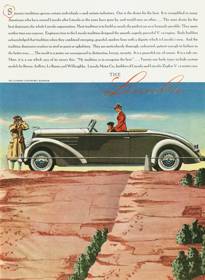 Lincoln LeBaron Convertible Roadster 1937 | Vintage Cars 1891-1970