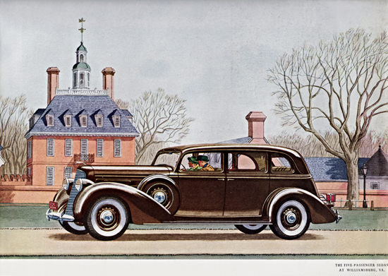 Lincoln Sedan 1936 At Williamsburg Virginia | Vintage Cars 1891-1970