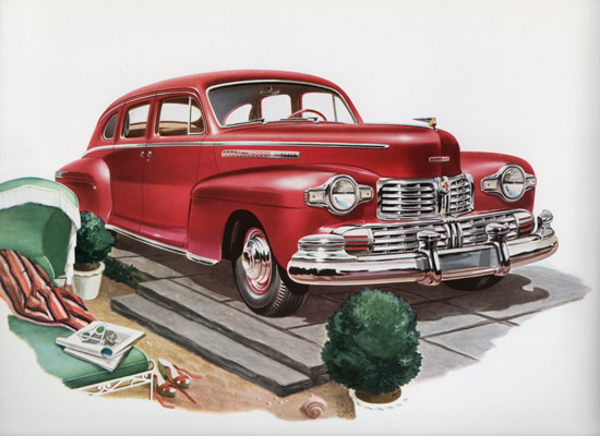 Lincoln Sedan 1946 Red | Vintage Cars 1891-1970