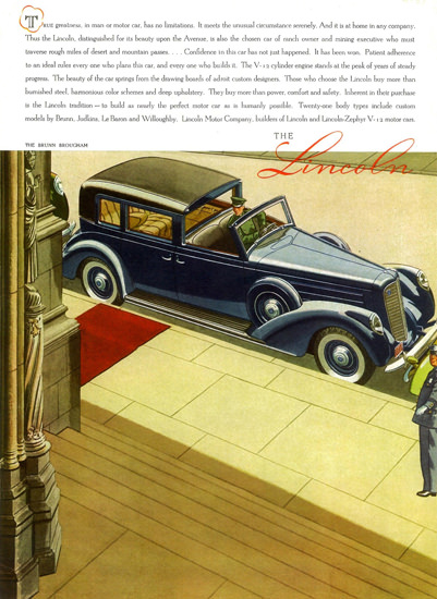 Lincoln V12 Brunn Brougham 1938 | Vintage Cars 1891-1970