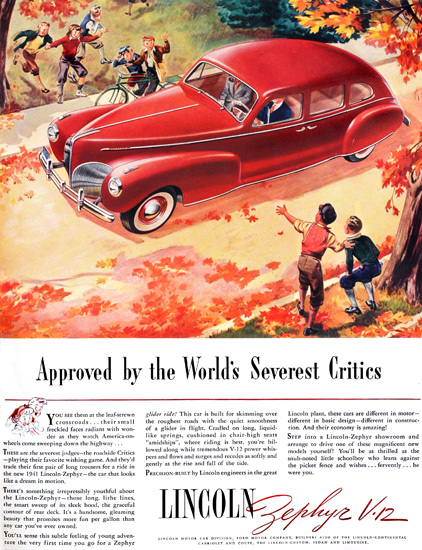 Lincoln Zephyr V12 Approved Fall Boys Red | Vintage Cars 1891-1970