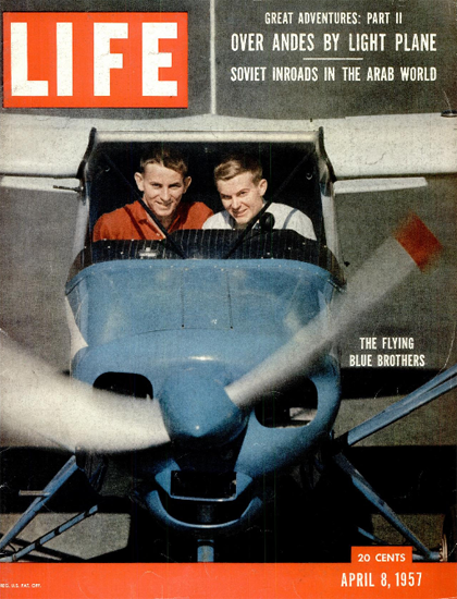 Linden Blue Neal Blue SA in 110 Days 8 Apr 1957 Copyright Life Magazine | Life Magazine Color Photo Covers 1937-1970