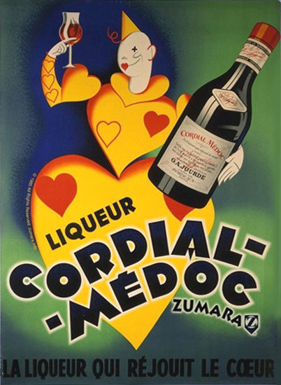 Liqueur Cordial-Medoc Gajourde | Vintage Ad and Cover Art 1891-1970