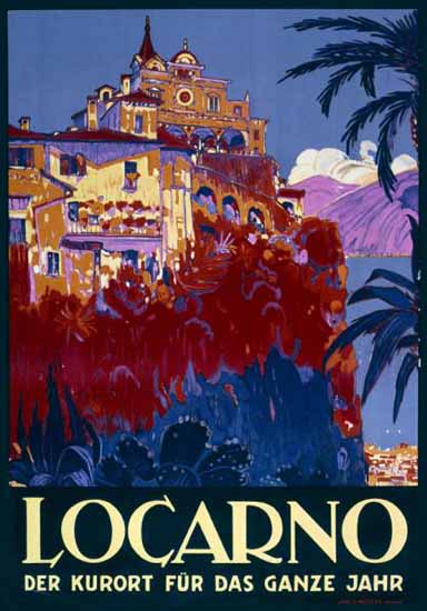 Locarno Der Kurort Fuer Das Ganze Jahr Switzerland 1926 | Vintage Travel Posters 1891-1970