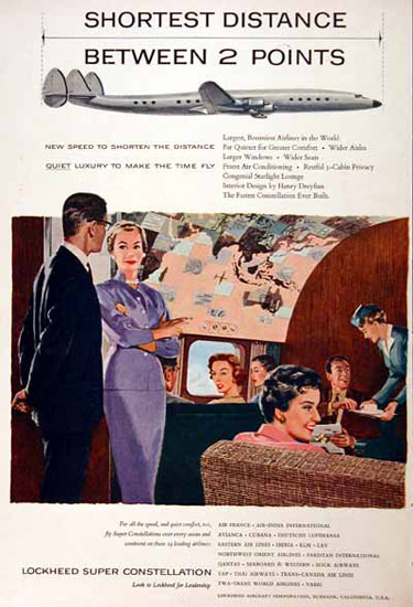 Lockheed Constellation 1955 Super Constellation | Mad Men Art | Vintage ...