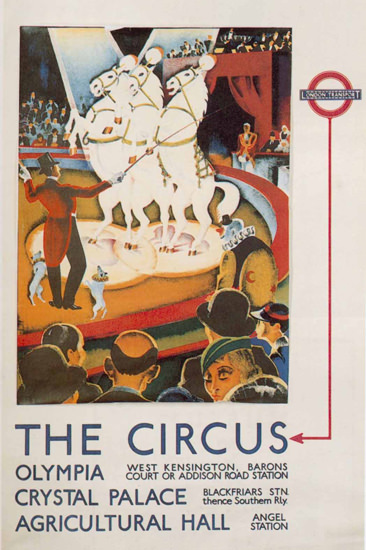 London Underground Circus Olympia | Vintage Travel Posters 1891-1970