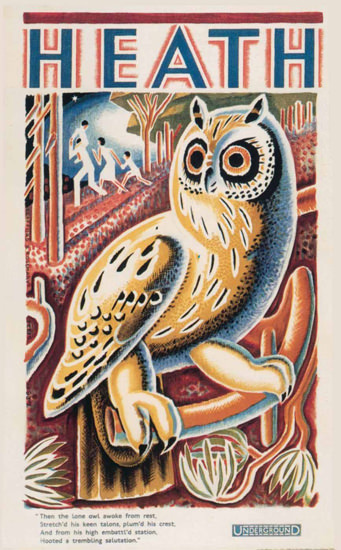 London Underground Heath Owl | Vintage Travel Posters 1891-1970