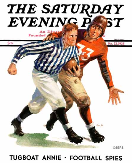 Lonie Bee Saturday Evening Post But Ref 1938_10_22 | The Saturday Evening Post Graphic Art Covers 1931-1969