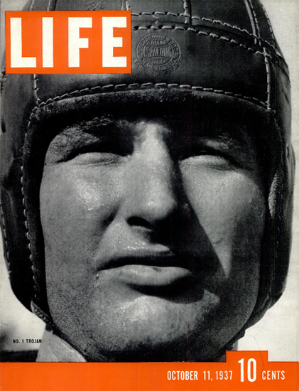 Lou Little No 1 Trojan Football 11 Oct 1937 Copyright Life Magazine | Life Magazine BW Photo Covers 1936-1970