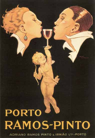 Lovers and Cupid Rene Vincent Ramos Pinto Porto 1920s Sex Appeal | Sex Appeal Vintage Ads and Covers 1891-1970