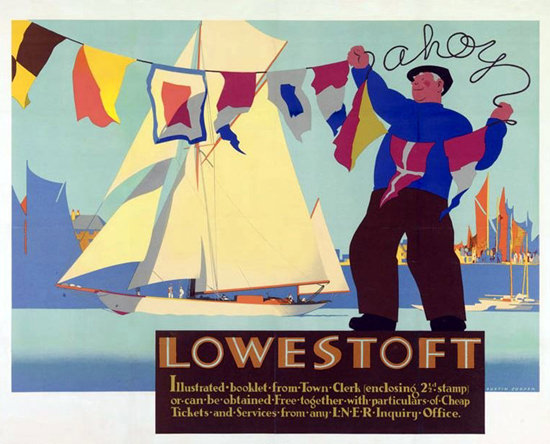 Lowestoft 1932 Austin Cooper | Vintage Travel Posters 1891-1970