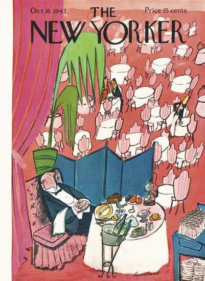 Ludwig Bemelmans The New Yorker 1943_10_16 Copyright | The New Yorker Graphic Art Covers 1925-1945