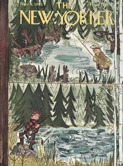 Ludwig Bemelmans The New Yorker 1943_11_06 Copyright | The New Yorker Graphic Art Covers 1925-1945