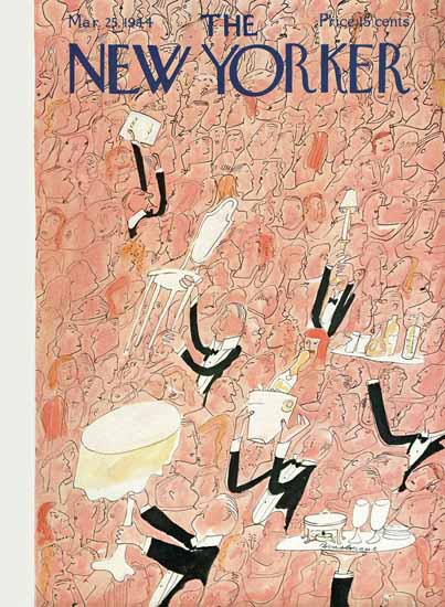 Ludwig Bemelmans The New Yorker 1944_03_25 Copyright | The New Yorker Graphic Art Covers 1925-1945