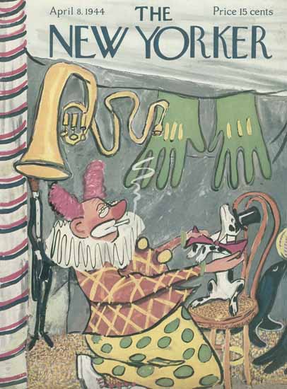 Ludwig Bemelmans The New Yorker 1944_04_08 Copyright | The New Yorker Graphic Art Covers 1925-1945