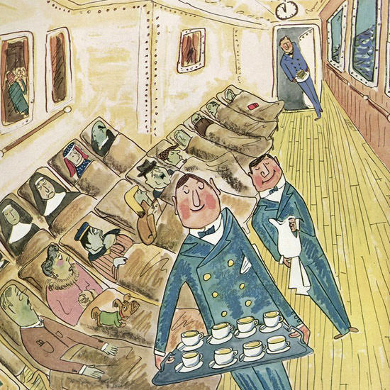 Ludwig Bemelmans The New Yorker 1947_05_10 Copyright crop | Best of Vintage Cover Art 1900-1970