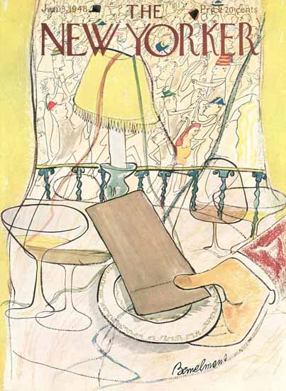 Ludwig Bemelmans The New Yorker 1948_01_03 Copyright | The New Yorker Graphic Art Covers 1946-1970