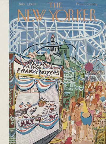 Ludwig Bemelmans The New Yorker 1948_07_03 Copyright | The New Yorker Graphic Art Covers 1946-1970