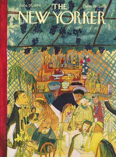 Ludwig Bemelmans The New Yorker 1954_06_26 Copyright | The New Yorker Graphic Art Covers 1946-1970