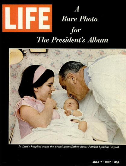 Lyndon B Johnson Patrick L Nugent 7 Jul 1967 Copyright Life Magazine ...