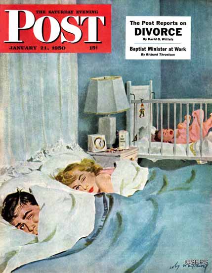 M Coburn Whitmore Saturday Evening Post Whos Turn 1950_01_21 | The Saturday Evening Post Graphic Art Covers 1931-1969