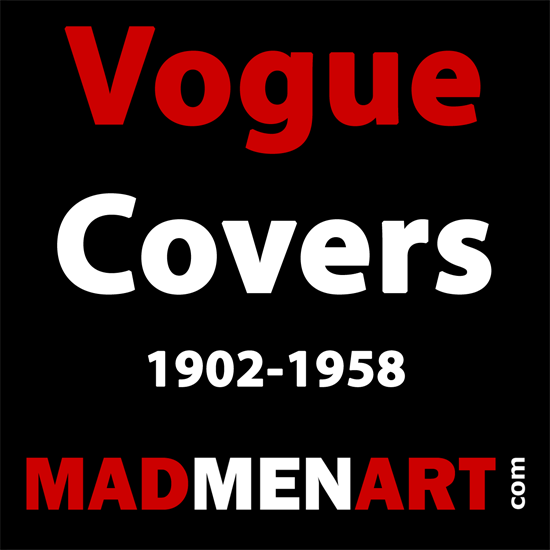 Mad Men Art Vogue Covers 1902-1958 | Vogue Magazine Graphic Art Covers 1902-1958