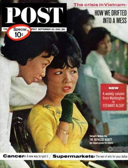 Madame Nhu Saturday Evening Post 1963_09_28 | Vintage Ad and Cover Art 1891-1970