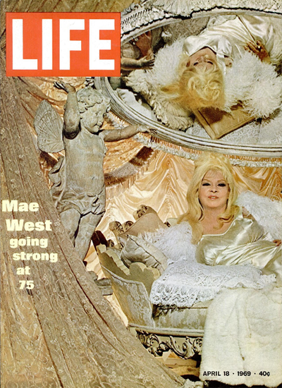 Mae West and her Way Out West 18 Apr 1969 Copyright Life Magazine | Life Magazine Color Photo Covers 1937-1970