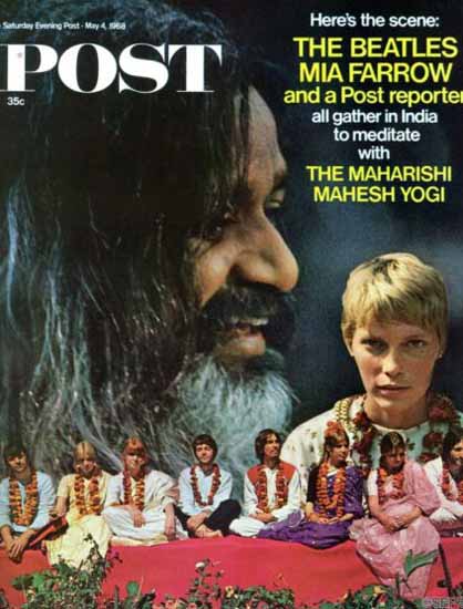 Maharishi Mahesh Yogi Saturday Evening Post1968_05_04 | Vintage Ad and Cover Art 1891-1970