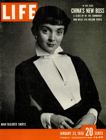 Man-Tailored Shirts 23 Jan 1950 Copyright Life Magazine | Life Magazine BW Photo Covers 1936-1970