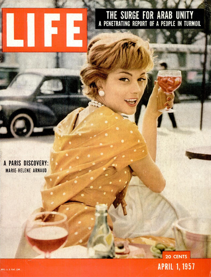 Marie-Helene Arnaud Paris Discovery 1 Apr 1957 Copyright Life Magazine | Life Magazine Color Photo Covers 1937-1970