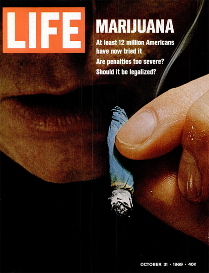 Marijuana over 12000000 Americans 31 Oct 1969 Copyright Life Magazine | Life Magazine Color Photo Covers 1937-1970