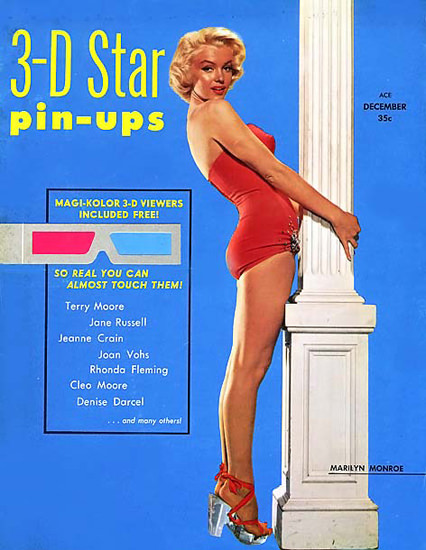 Marilyn Monroe 3-D Star Pin-Ups Cover | Sex Appeal Vintage Ads and Covers 1891-1970