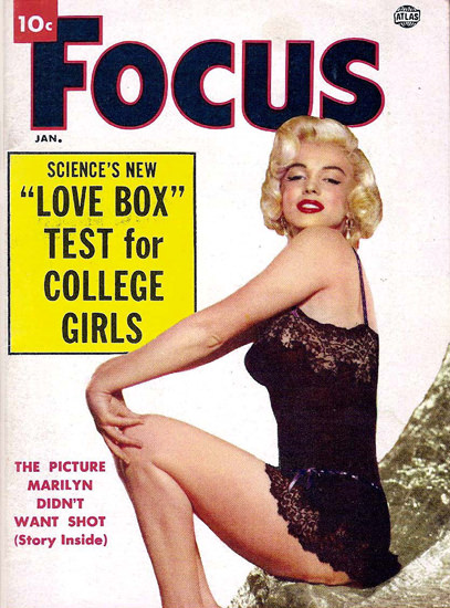 Marilyn Monroe Focus Cover Copyright 1952 | Sex Appeal Vintage Ads and Covers 1891-1970