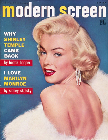 Marilyn Monroe Modern Screen Copyright 1955 October | Sex Appeal Vintage Ads and Covers 1891-1970