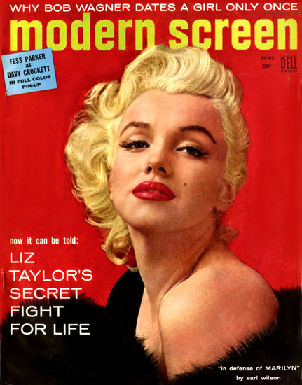 Marilyn Monroe Modern Screen Cover Copyright 1955 | Sex Appeal Vintage Ads and Covers 1891-1970