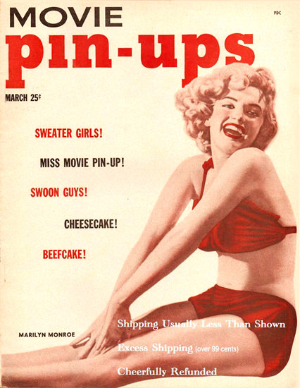 Marilyn Monroe Movie Pin-Ups Cover | Sex Appeal Vintage Ads and Covers 1891-1970