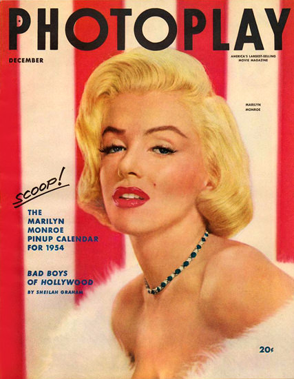 Marilyn Monroe Photoplay Cover Copyright 1953 | Sex Appeal Vintage Ads and Covers 1891-1970