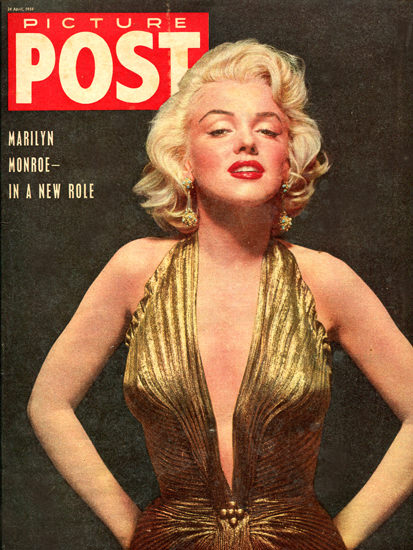 Marilyn Monroe Picture Post Cover Copyright 1954 | Sex Appeal Vintage Ads and Covers 1891-1970