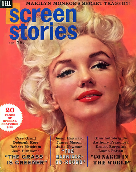 Marilyn Monroe Screen Stories Cover Copyright 1955 | Sex Appeal Vintage Ads and Covers 1891-1970