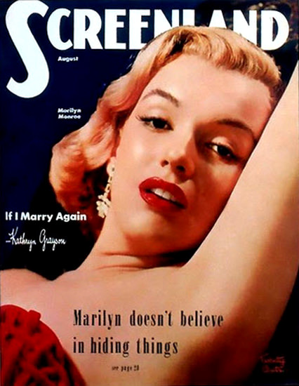 Marilyn Monroe Screenland Cover | Sex Appeal Vintage Ads and Covers 1891-1970