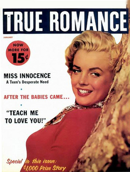 Marilyn Monroe True Romance Cover | Sex Appeal Vintage Ads and Covers 1891-1970