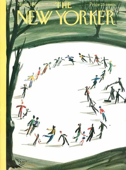 Mario Micossi The New Yorker 1960_03_05 Copyright | The New Yorker Graphic Art Covers 1946-1970