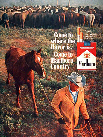 Marlboro 1965 Marlboro Country Cowboy | Vintage Ad and Cover Art 1891-1970