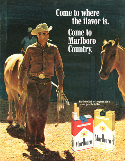 Marlboro Country 1970 Meadow | Vintage Ad and Cover Art 1891-1970