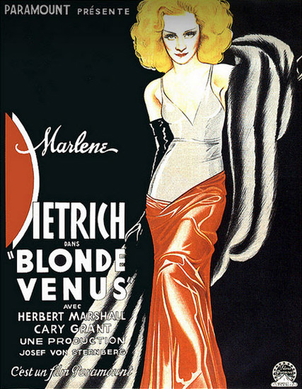 Marlene Dietrich Blonde Venus 1933 | Sex Appeal Vintage Ads and Covers 1891-1970