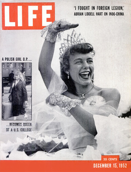 Marlies Gessler Florida State Queen 15 Dec 1952 Copyright Life Magazine | Life Magazine BW Photo Covers 1936-1970