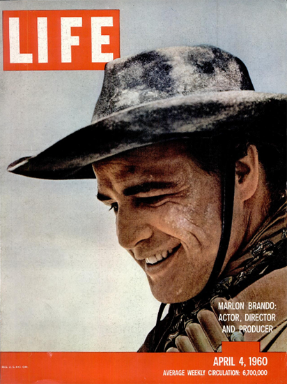 Marlon Brando in Death Valley 4 Apr 1960 Copyright Life Magazine | Life Magazine Color Photo Covers 1937-1970